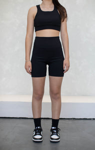 Ribbed Crop | Black