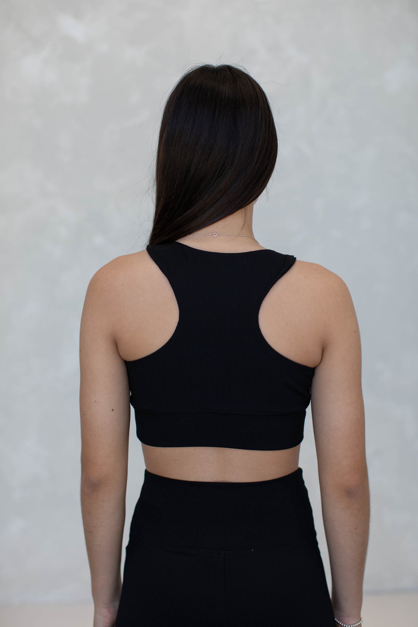 Ribbed Crop | Black
