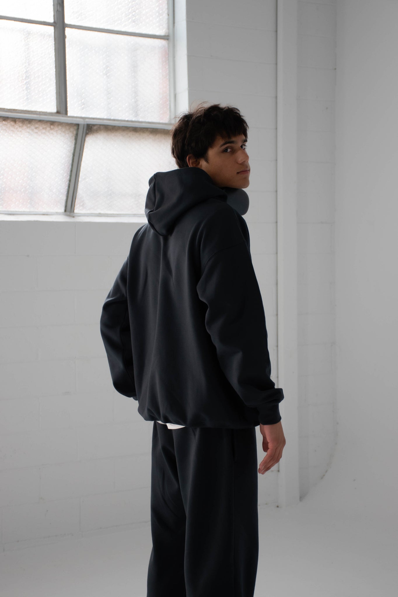Stained Hoodie | Charcoal